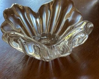 Blown glass bowl.