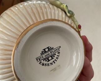 Fitz and Floyd lidded jar. Photo 2 of 2.