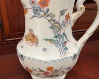Haviland porcelain floral pitcher. Photo 1 of 2.