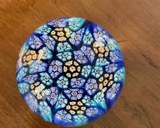 Murano Millefiori paperweight. Photo 1 of 2.