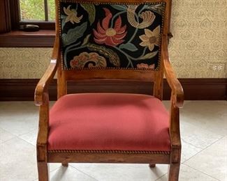 Set of 8 upholstered dining chairs. Photo 1 of 2.