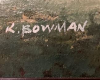 Original oil painting signed by artist. Photo 2 of 2.