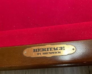 Brunswick Heritage Pool Table. Photo 4 of 4.