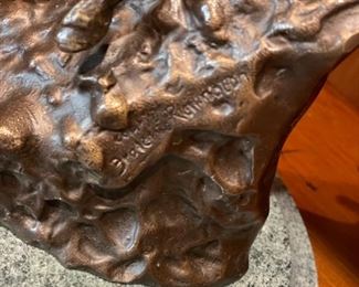 Bronze signed by artist. Photo 2 of 2.