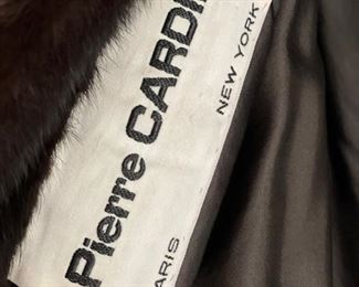 Vintage Pierre Cardin Mink Pea Coat. Size S/M. Photo 2 of 2.