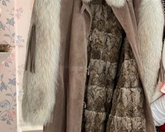 Mink Lined, Fox Fur Coat. Photo 1 of 2.