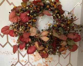 Grapevine wreath.