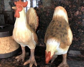 Pair of Roosters.