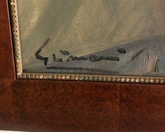 Sunflower oil painting. Signed by artist. Photo 2 of 2.