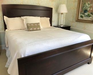 Lane King-Size bed. Mattress & box spring set available, too.