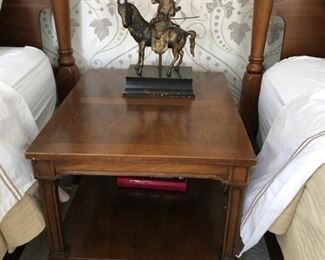 Bedside table & Wrangler table lamp.