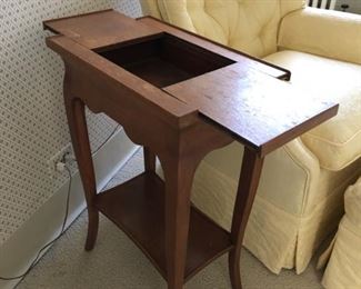 Vintage plant stand side table.