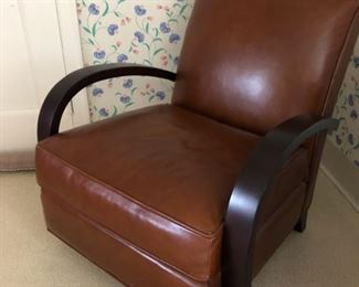 Room & Board modern leather arm chair.