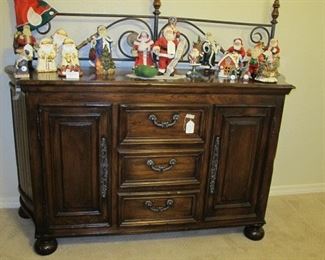 Dresser with Santa Collection