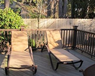 Pair of Chaise Lounges
