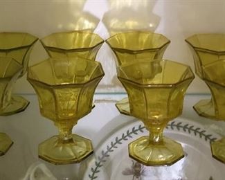 Vintage Independence Panel Octagon Stemware