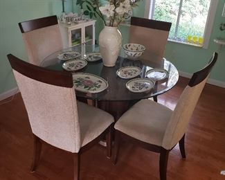 Glass Top Dining Table 