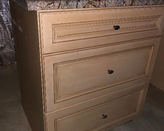 Cabinet with granite top. 