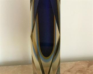 $350  Art glass vase.  No chips or cracks.  In excellent condition.  Height 12"