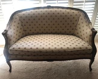 $300 Vintage French loveseat in excellent condition.  52"x32"x32"