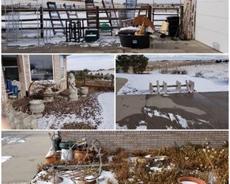 outdoor art and ladders