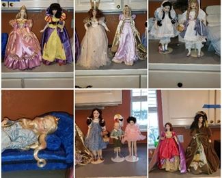 1980s Franklin Heirloom dolls
