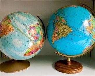 Vintage globes