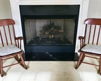 Pair of vintage children’s rocking chairs