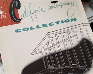 Mid-Century home plan building books, magazines