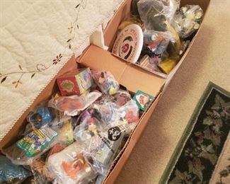lots of small toys from McDonalds
