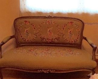 Tapestry settee 