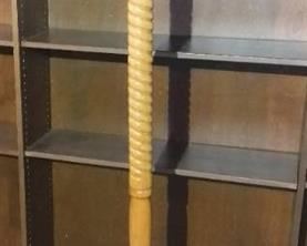 Spiraled Wood Coat Rack