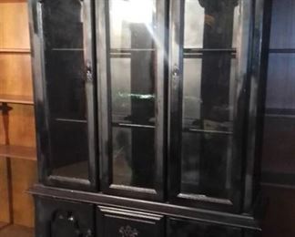 Handsome Black China Cabinet