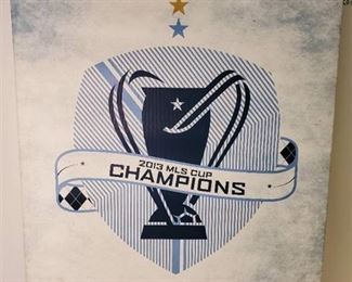 Sporting KC 2013 MLS Cup Champions. Wall Decor On Canvas