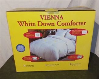 Vienna King Size White Down Comforter