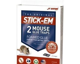 Stick-Em 233N Pre-Baited Scented Glue Trap With Artificial Peanut Butter Scent, 4-1/4 in H per 12 EA