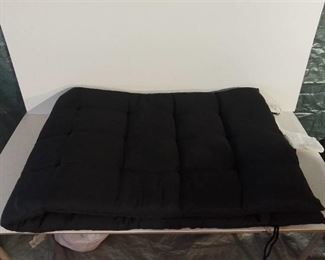 Ikea Brand Long Black Padded Poolside Chair Cushion