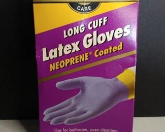 Long Cuff Latex Gloves Neoprene Coated