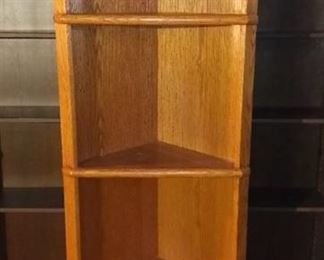 Four Tier Wood Corner Cabinet