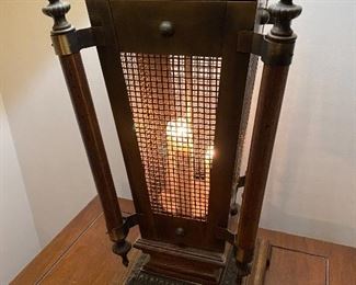 Vintage wood lamp; $40