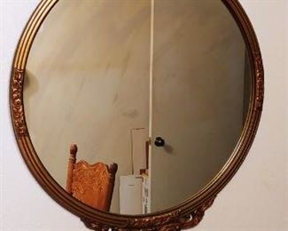 Antique Mirror Round Antique Mirror 