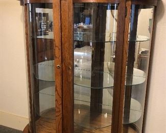 Antique Lighted Curio Cabinet