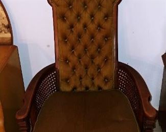Antique Arm Chair w/ Cain Sides