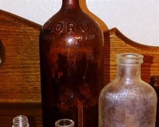 Antique Amber Clorox Bottle