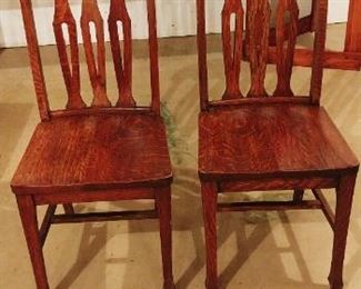 Antique Oak Side Chairs