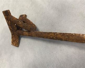 old branding iron "Y"