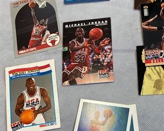 Michael Jordan basketball/baseball card lot