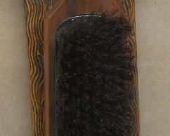 Syroco wood Scottie dog brush hanger