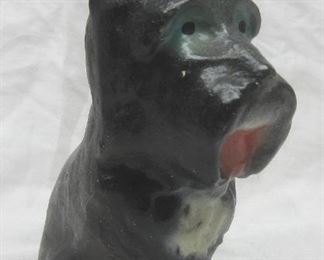 Chalk Ware Scottie Dog figure