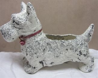 Ceramic Scottie Dog Planter